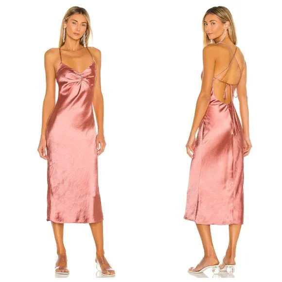 chinese dress ladies Silky Satin Midi Steele